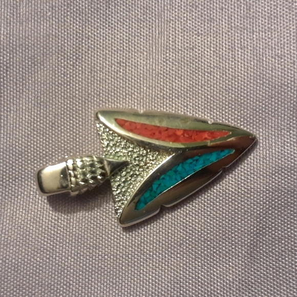 Silver Stone pendant Arrowhead - Picture 9 of 9